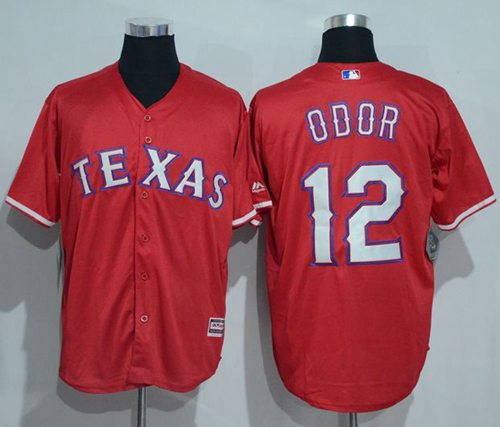 Rangers #12 Rougned Odor Red New Cool Base Stitched Jersey