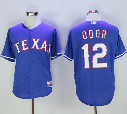 Rangers #12 Rougned Odor Blue Cool Base Stitched Jersey