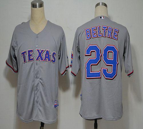 Rangers #29 Adrian Beltre Grey Cool Base Stitched Jersey