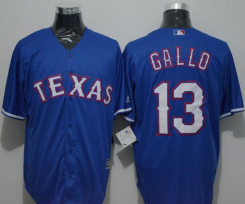 Rangers #13 Joey Gallo Blue New Cool Base Stitched Jersey