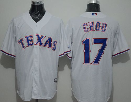 Rangers #17 Shin-Soo Choo White New Cool Base Stitched Jersey