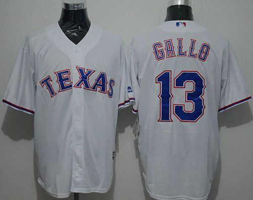 Rangers #13 Joey Gallo White New Cool Base Stitched Jersey