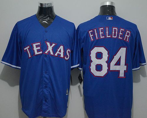 Rangers #84 Prince Fielder Blue New Cool Base Stitched Jersey