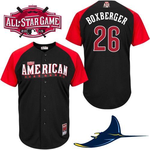 Rays #26 Brad Boxberger Black 2015 All-Star American League Stitched Jersey