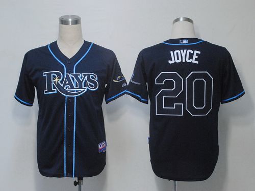 Rays #20 Matt Joyce Dark Blue Cool Base Stitched Jersey