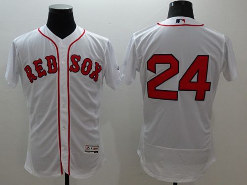 Red Sox #24 David Price White Flexbase Authentic Collection Stitched Jersey