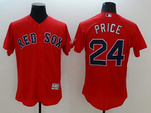Red Sox #24 David Price Red Flexbase Authentic Collection Stitched Jersey