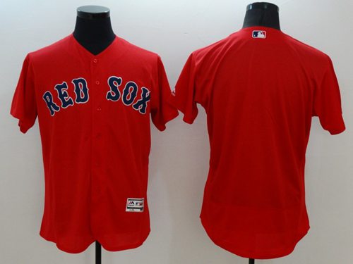 Red Sox Blank Red Flexbase Authentic Collection Stitched Jersey
