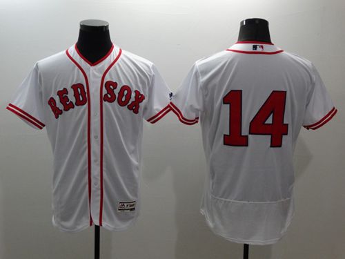 Red Sox #14 Jim Rice White Flexbase Authentic Collection Cooperstown Stitched Jersey
