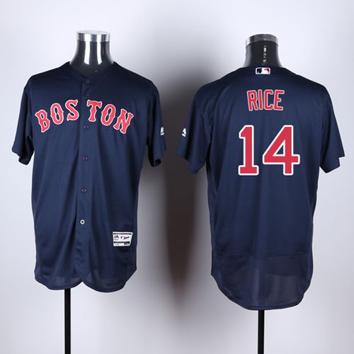 Red Sox #14 Jim Rice Navy Blue Flexbase Authentic Collection Stitched Jersey