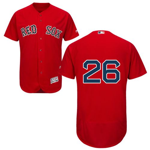 Red Sox #26 Wade Boggs Red Flexbase Authentic Collection Stitched Jersey