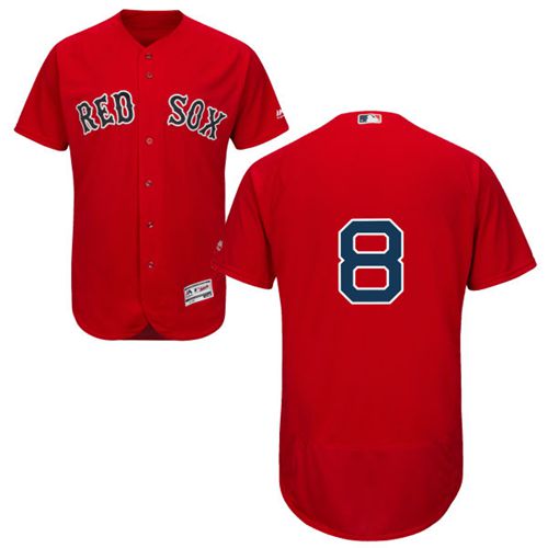 Red Sox #8 Carl Yastrzemski Red Flexbase Authentic Collection Stitched Jersey