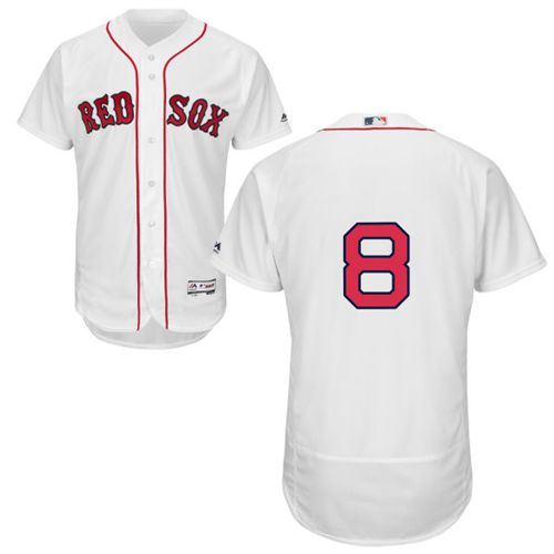 Red Sox #8 Carl Yastrzemski White Flexbase Authentic Collection Stitched Jersey