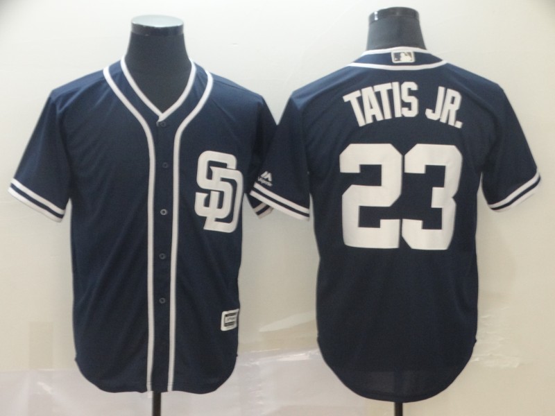 San Diego Padres #23 Fernando Tatis Jr. Navy Cool Base Stitched Jersey
