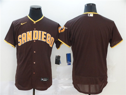 San Diego Padres Blank Coffee Flex Base Stitched Jersey