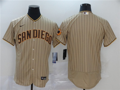San Diego Padres Blank Tan Brown Flex Base Stitched Jersey