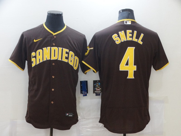 San Diego Padres #4 Blake Snell 2020 Brown Flex Base Stitched Jersey