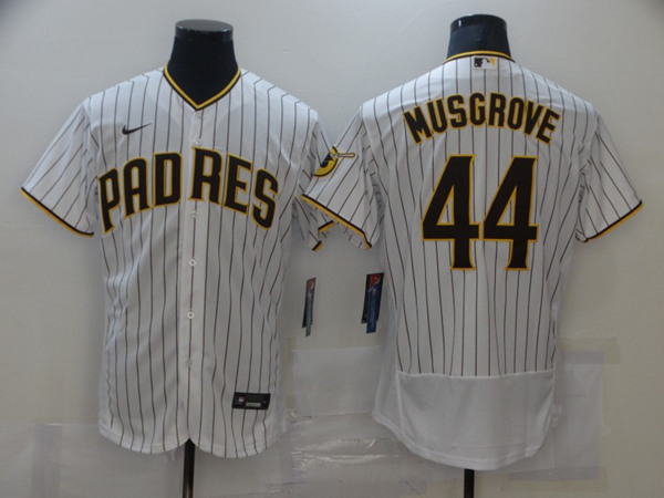 San Diego Padres #44 Joe Musgrove White Flex Base Stitched Jersey