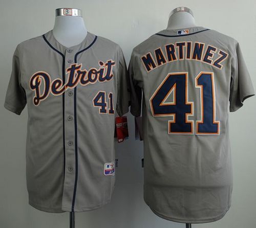 Tigers #41 Victor Martinez Grey Cool Base Stitched Jersey