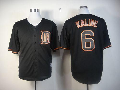 Tigers #6 Al Kaline Black Fashion Stitched Jersey