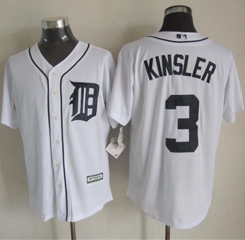 Tigers #3 Ian Kinsler White New Cool Base Stitched Jersey