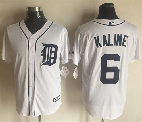 Tigers #6 Al Kaline White New Cool Base Stitched Jersey