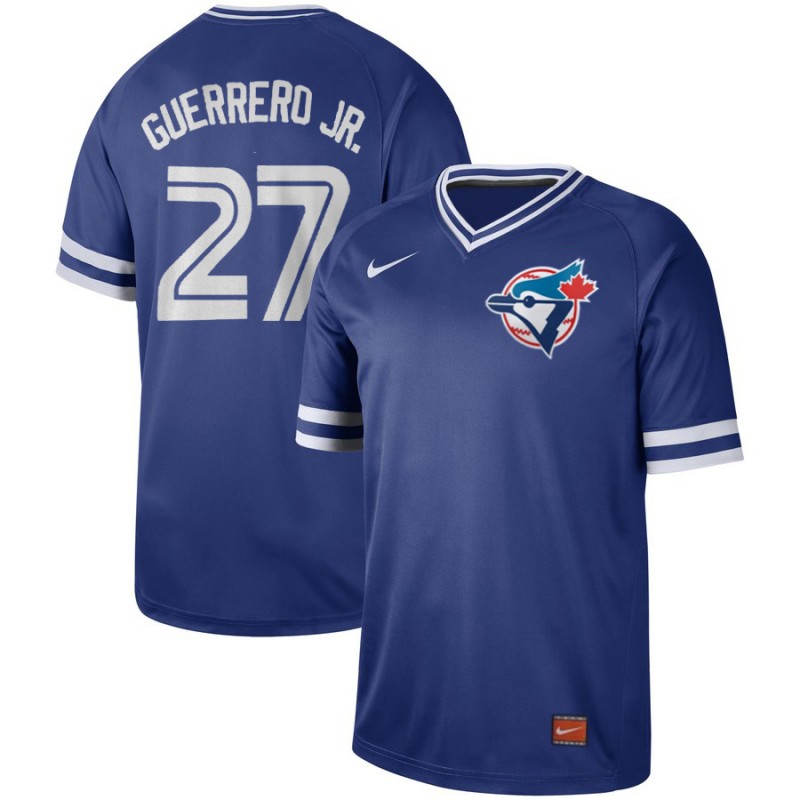 Toronto Blue Jays #27 Vladimir Guerrero Jr. Royal Cooperstown Collection Legend Stitched Jersey