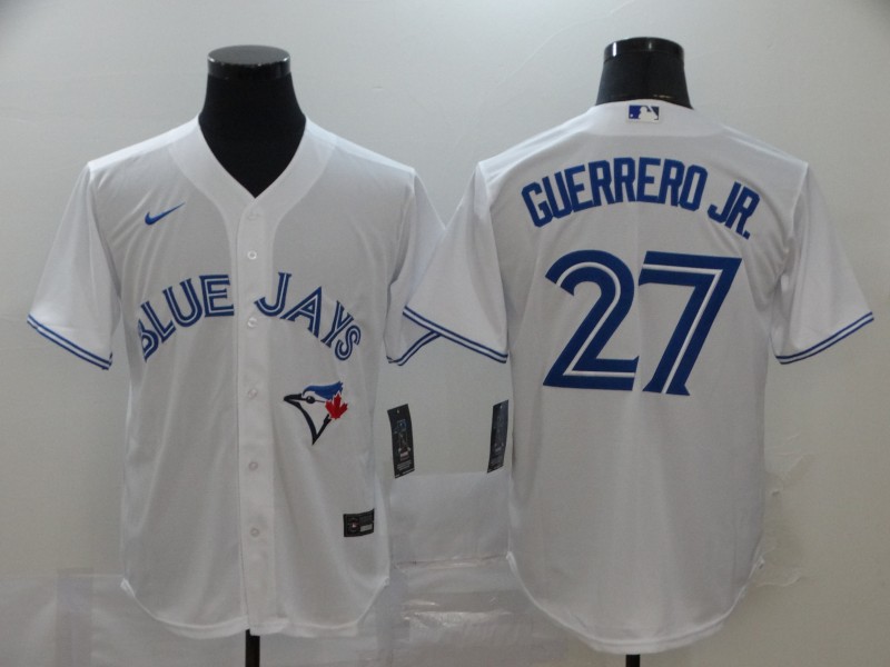 Toronto Blue Jays White #27 Vladimir Guerrero Jr. Majestic Cool Base Stitched Jersey