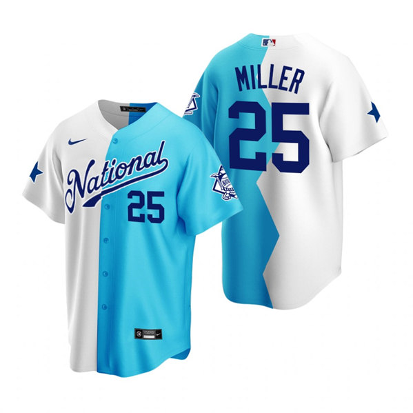 Washington Nationals #25 Bobby Miller White Teal 2022 All-Star Futures Game Stitched Jersey