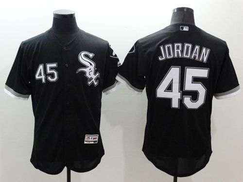 White Sox #45 Michael Jordan Black Flexbase Authentic Collection Stitched Jersey