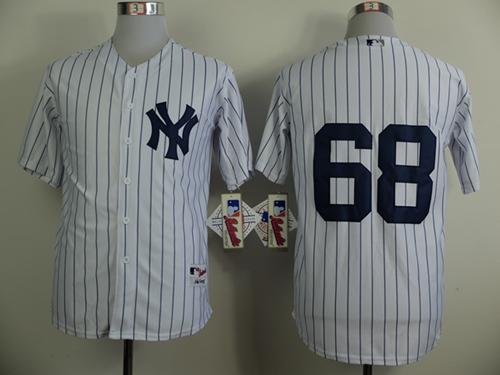 Yankees #68 Dellin Betances White Stitched Jersey