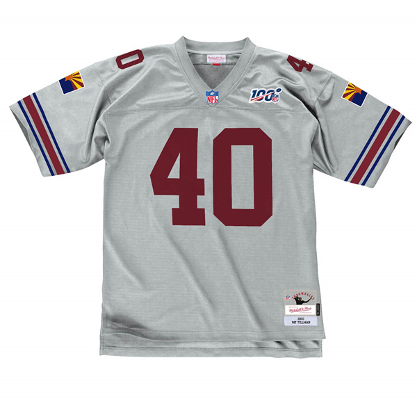 Arizona Cardinals #40 Pat Tillman Grey Stitched Jersey