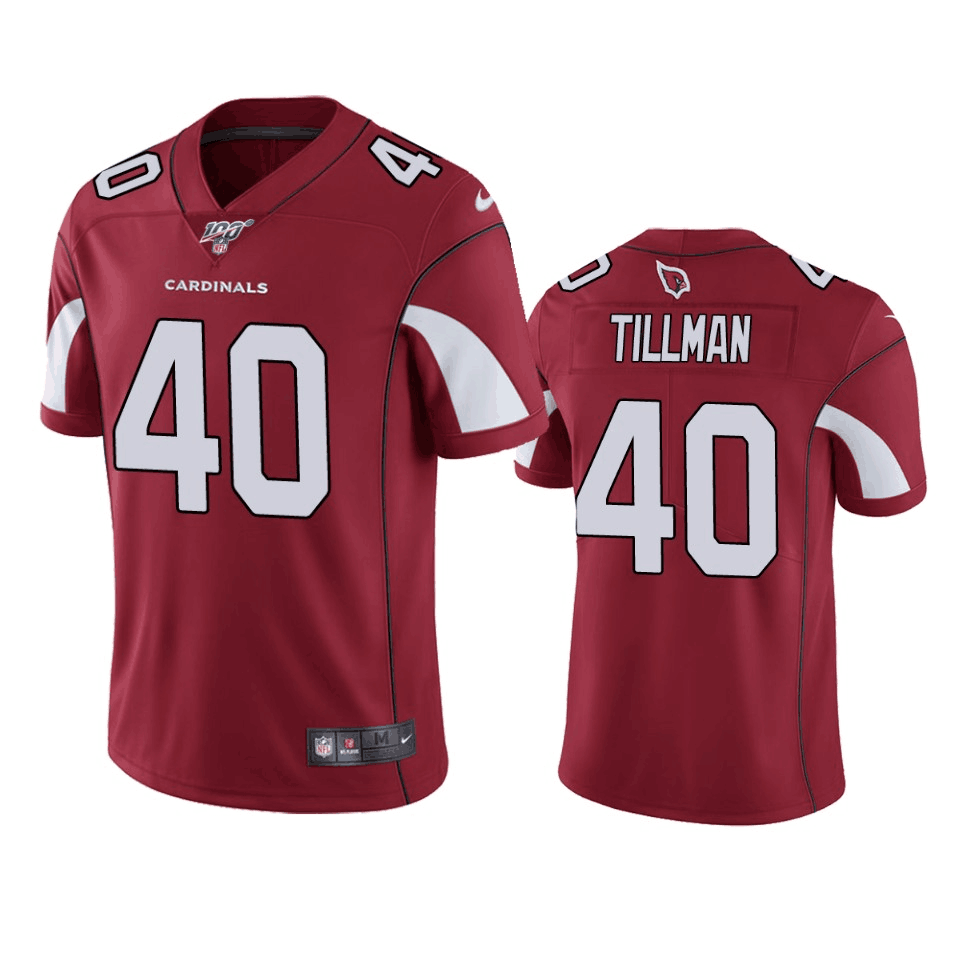 Arizona Cardinals #40 Pat Tillman Red 2019 100th Season Vapor Untouchable Limited Stitched Jersey