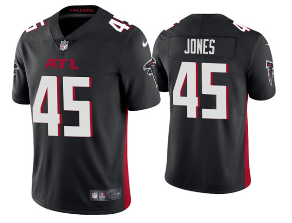Atlanta Falcons #45 Deion Jones 2020 Black Vapor Untouchable Limited Stitched Jersey