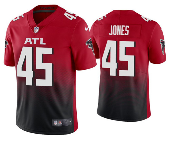 Atlanta Falcons #45 Deion Jones 2020 Red Vapor Untouchable Limited Stitched Jersey