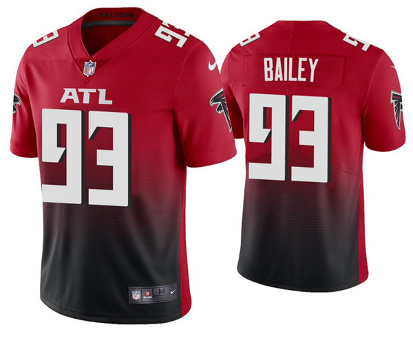 Atlanta Falcons #93 Allen Bailey 2020 Red Vapor Untouchable Limited Stitched Jersey