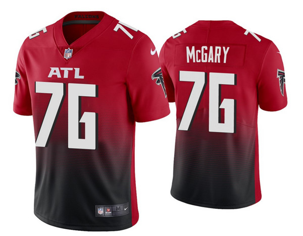 Atlanta Falcons #76 Kaleb McGary 2020 Red Vapor Untouchable Limited Stitched Jersey