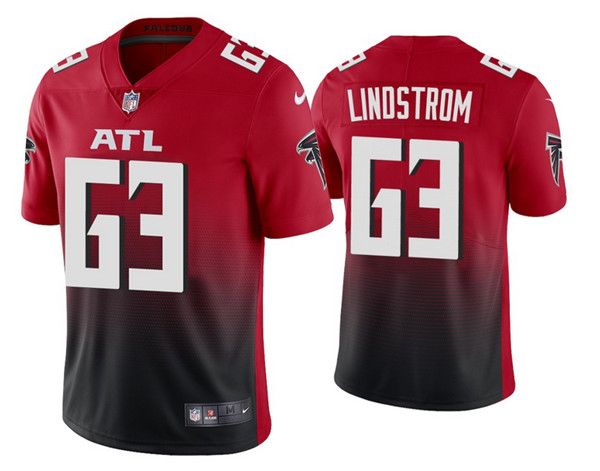 Atlanta Falcons #63 Chris Lindstrom 2020 Red Vapor Untouchable Limited Stitched Jersey