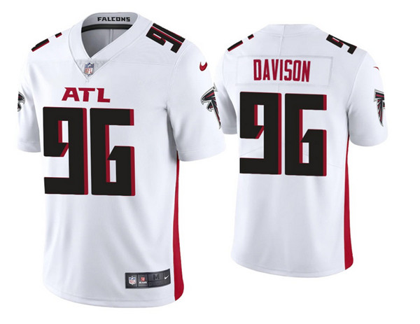 Atlanta Falcons #96 Tyeler Davison 2020 White Vapor Untouchable Limited Stitched Jersey