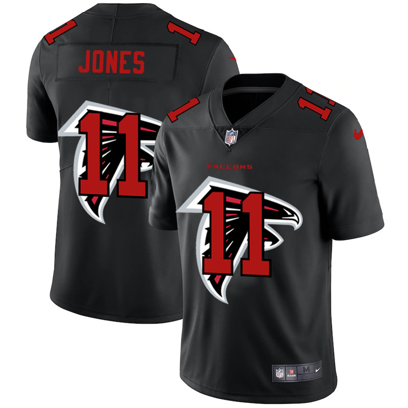 Atlanta Falcons #11 Julio Jones Black Shadow Logo Limited Stitched Jersey