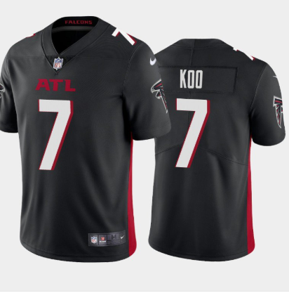 Atlanta Falcons #7 Younghoe Koo New Black Vapor Untouchable Limited Stitched Jersey