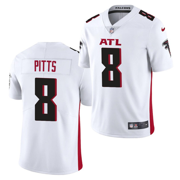 Atlanta Falcons #8 Kyle Pitts 2021 Draft White Vapor Untouchable Limited Stitched Jersey 