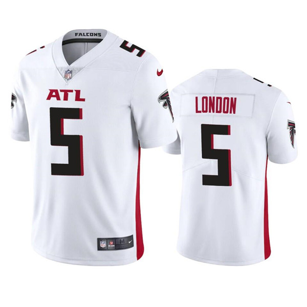 Atlanta Falcons #5 Drake London White Vapor Untouchable Limited Stitched Jersey