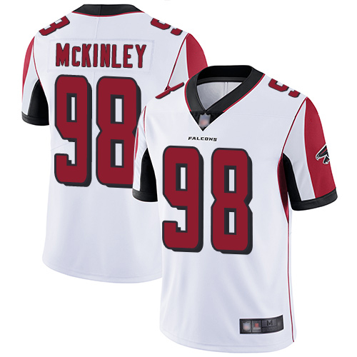Atlanta Falcons #98 Takkarist McKinley White Vapor Untouchable Limited Stitched Jersey
