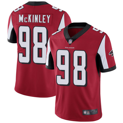 Atlanta Falcons #98 Takkarist McKinley Red Vapor Untouchable Limited Stitched Jersey