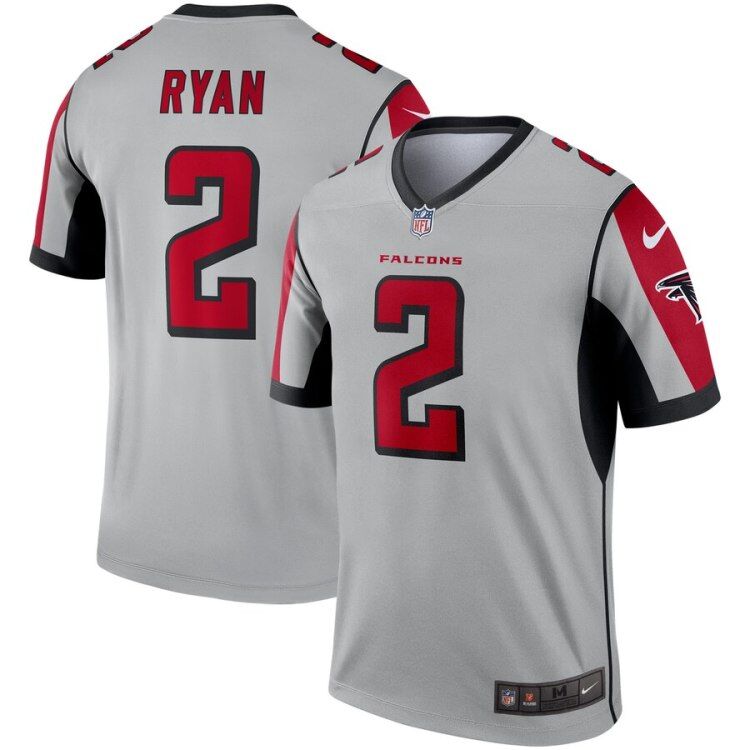 Atlanta Falcons #2 Matt Ryan Silver Inverted Legend Jersey