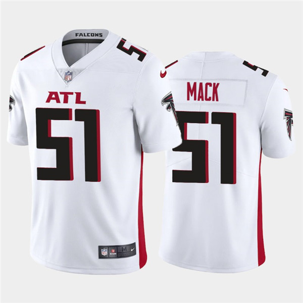 Atlanta Falcons #51 Alex Mack 2020 White Vapor Untouchable Limited Stitched Jersey