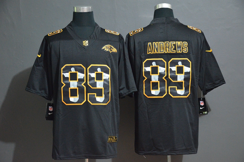 Baltimore Ravens #89 Mark Andrews Black Jesus Faith Edition Stitched Limited Jersey