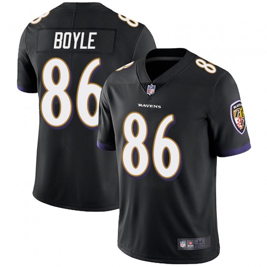 Baltimore Ravens #86 Nick Boyle Black Vapor Untouchable Limited Jersey