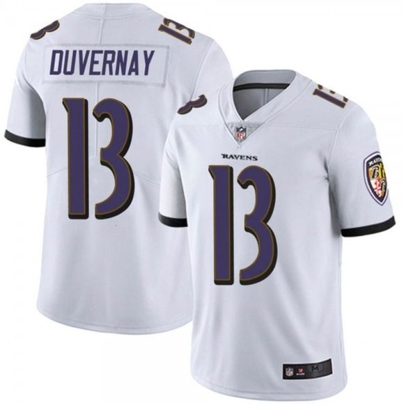 Baltimore Ravens #13 Devin Duvernay White Vapor Untouchable Limited Jersey